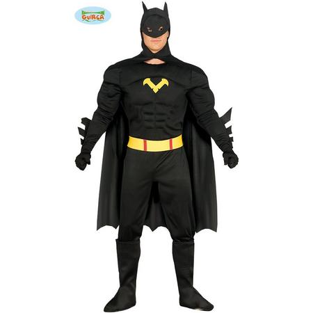Batman & Robin Kostuum | Zwart Batman Gotham Kostuum | Maat 48-50 | Carnaval kostuum | Verkleedkleding